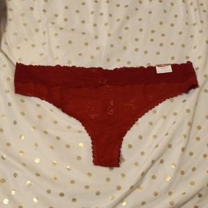 NWT Cacique stretch lace thong 18/20